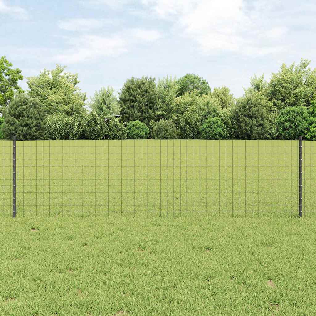 Palo della recinzione 5 pcs Grigio 60 cm Acciaio | homemem39