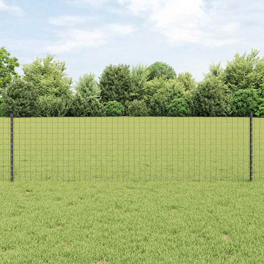 Palo della recinzione 5 pcs Grigio 60 cm Acciaio | homemem39