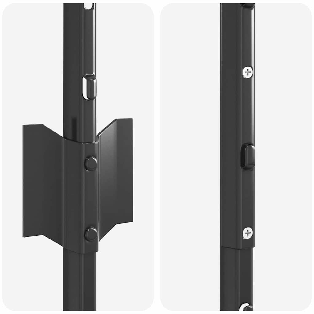 Palo della recinzione 11 pcs Grigio 150 cm Acciaio | homemem39
