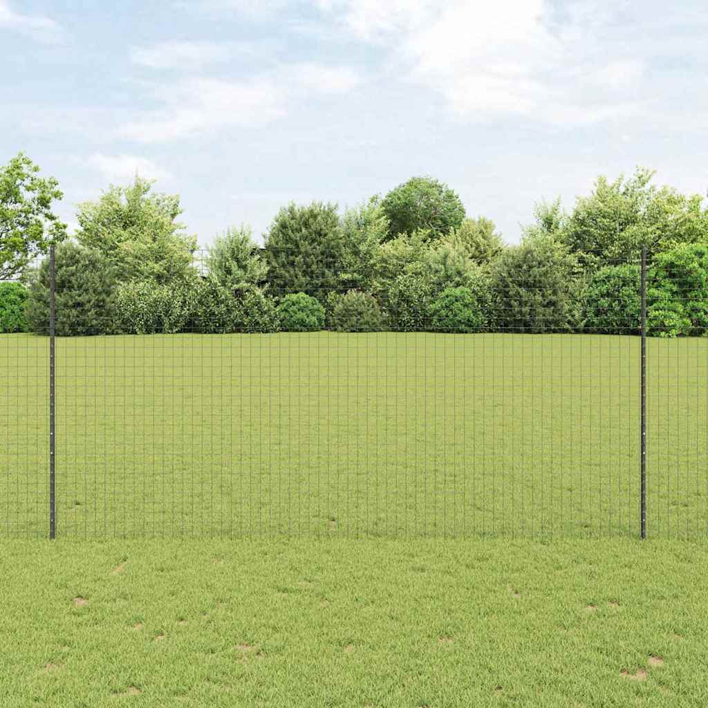 Palo della recinzione 11 pcs Grigio 160 cm Acciaio | homemem39