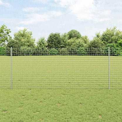 Palo per recinzione interrato 5 pcs Argento 140 cm