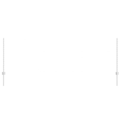 Palo della recinzione 11 pcs Argento 100 cm Acciaio | homemem39