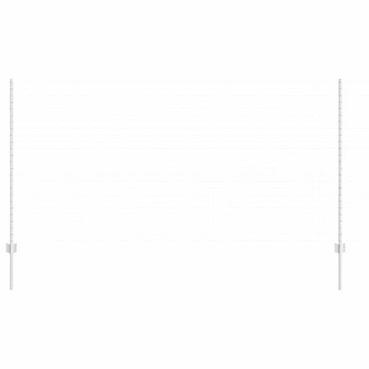 Palo per recinzione interrato 11 pcs Argento 180 cm