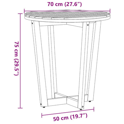 Set da pranzo da giardino a 3 pz in Legno Massello di Acacia