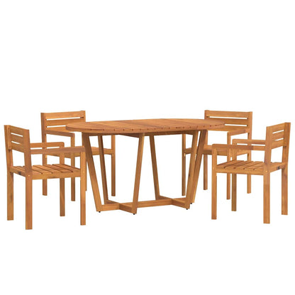 Set da pranzo da giardino da 5 pz in Legno Massello di Acacia | homemem39