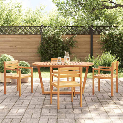 Set da pranzo da giardino da 5 pz in Legno Massello di Acacia | homemem39