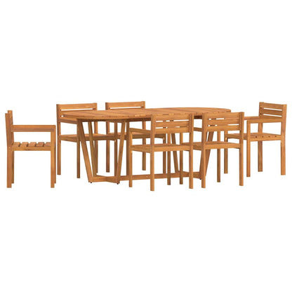 Set da pranzo da giardino da 7 pz in Legno Massello di Acacia | homemem39