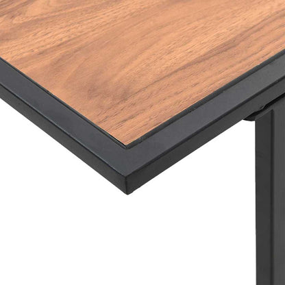 Tavolo da Giardino Marrone 100 x 55 x 70 cm Acciaio e DPC