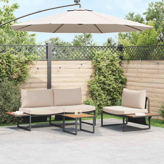 Tavolino da salotto Nero e Marrone 55 x 55 x 35 cm | homemem39