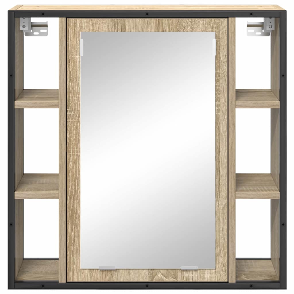 Mobiletto per specchio Rovere Sonoma 60 x 16 x 60 cm | homemem39