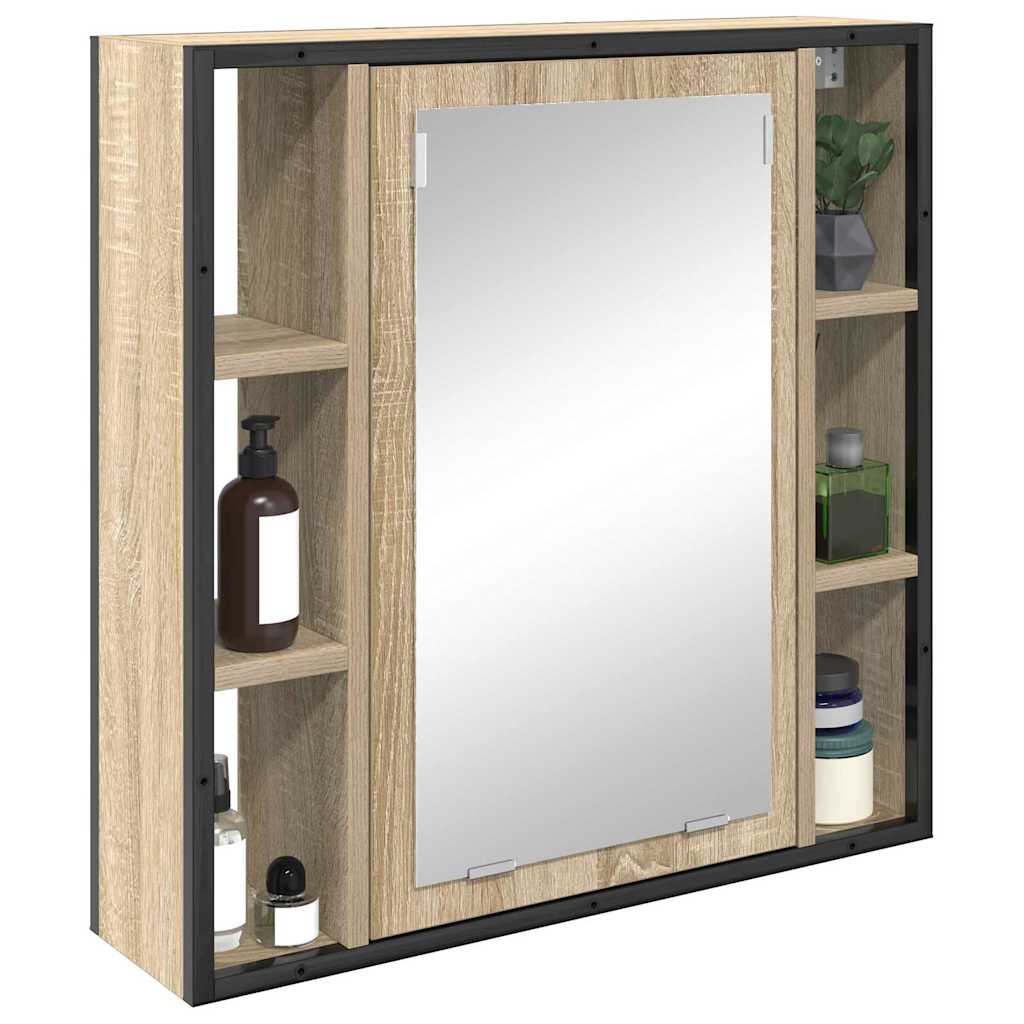 Mobiletto per specchio Rovere Sonoma 60 x 16 x 60 cm | homemem39