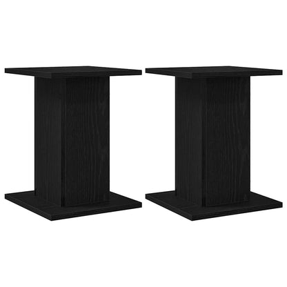 Supporti per Altoparlanti 2 pcs Rovere Nero 30 x 30 x 40 cm