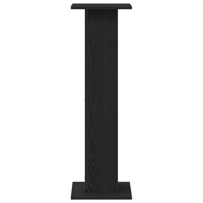 Supporti per Altoparlanti 2 pcs Rovere Nero 30 x 30 x 95 cm