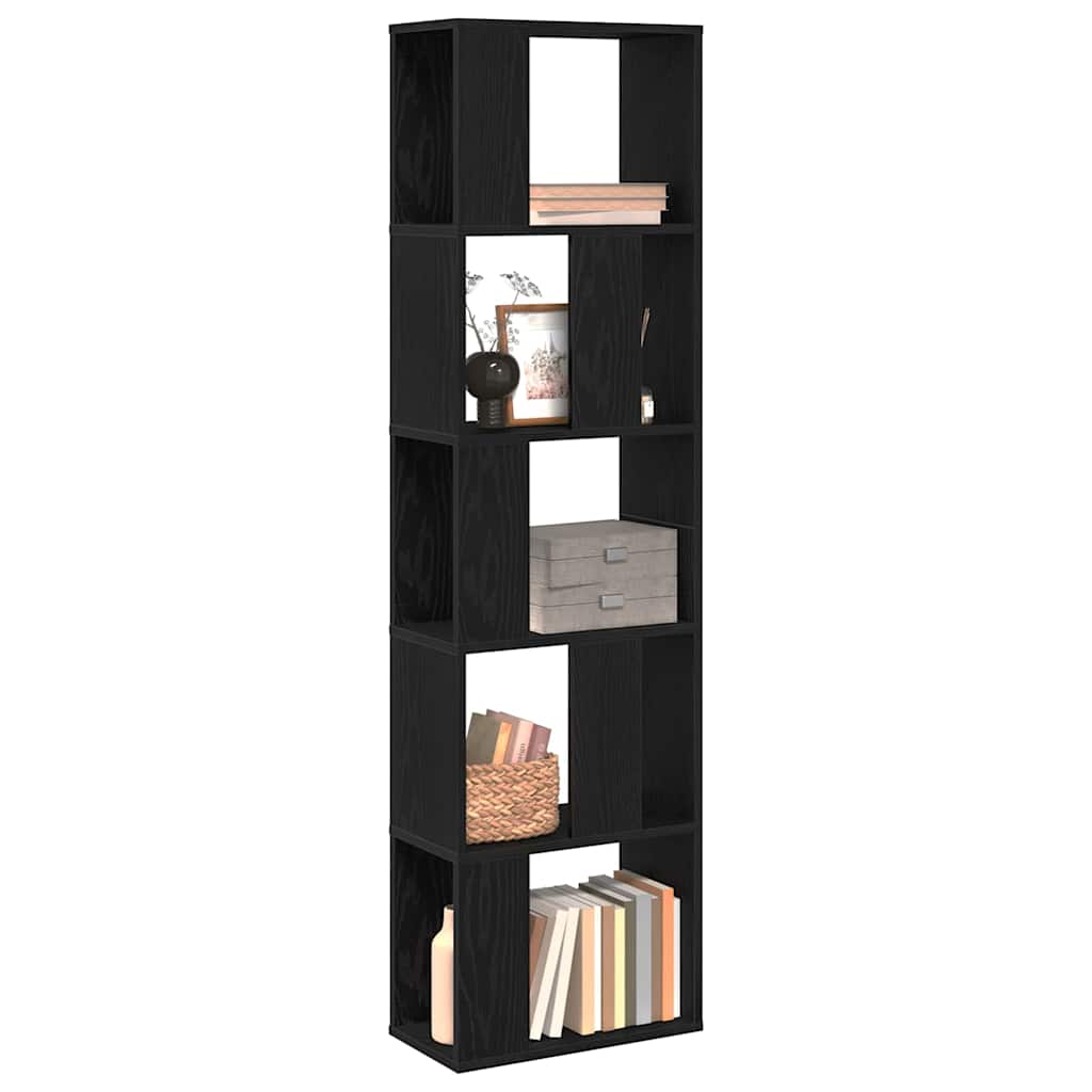 Libreria Rovere nero 45 x 23.5 x 162.5 cm Legno multistrato