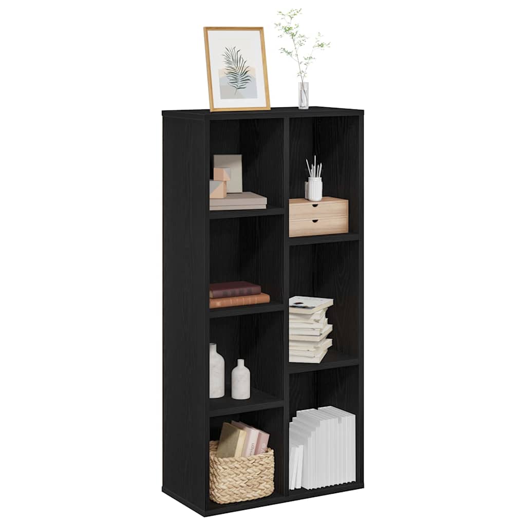 Libreria Rovere nero 50 x 25 x 105 cm Legno multistrato