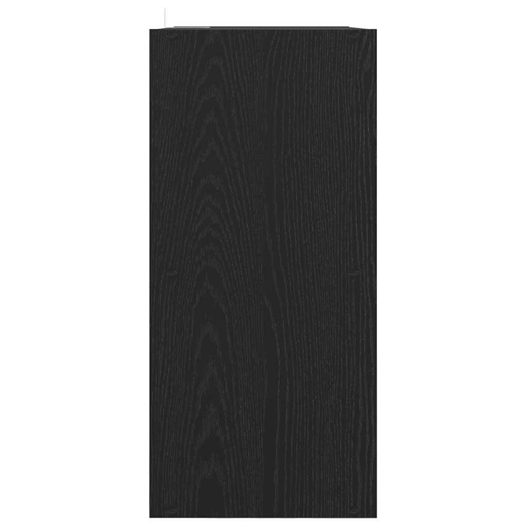 Scaffale Rovere nero 68,5 x 32 x 68,5 cm Legno multistrato