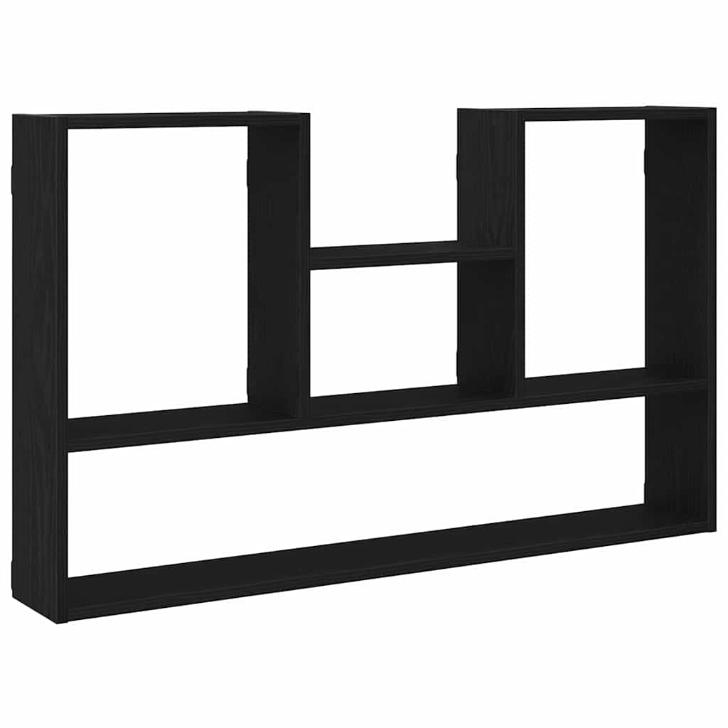 Mensola a Muro Rovere Nero 99x15x60 cm in Truciolato | homemem39