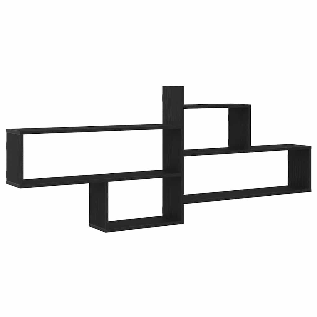 Mensola a Parete Rovere Nero 167,5x18x68 cm in Truciolato | homemem39