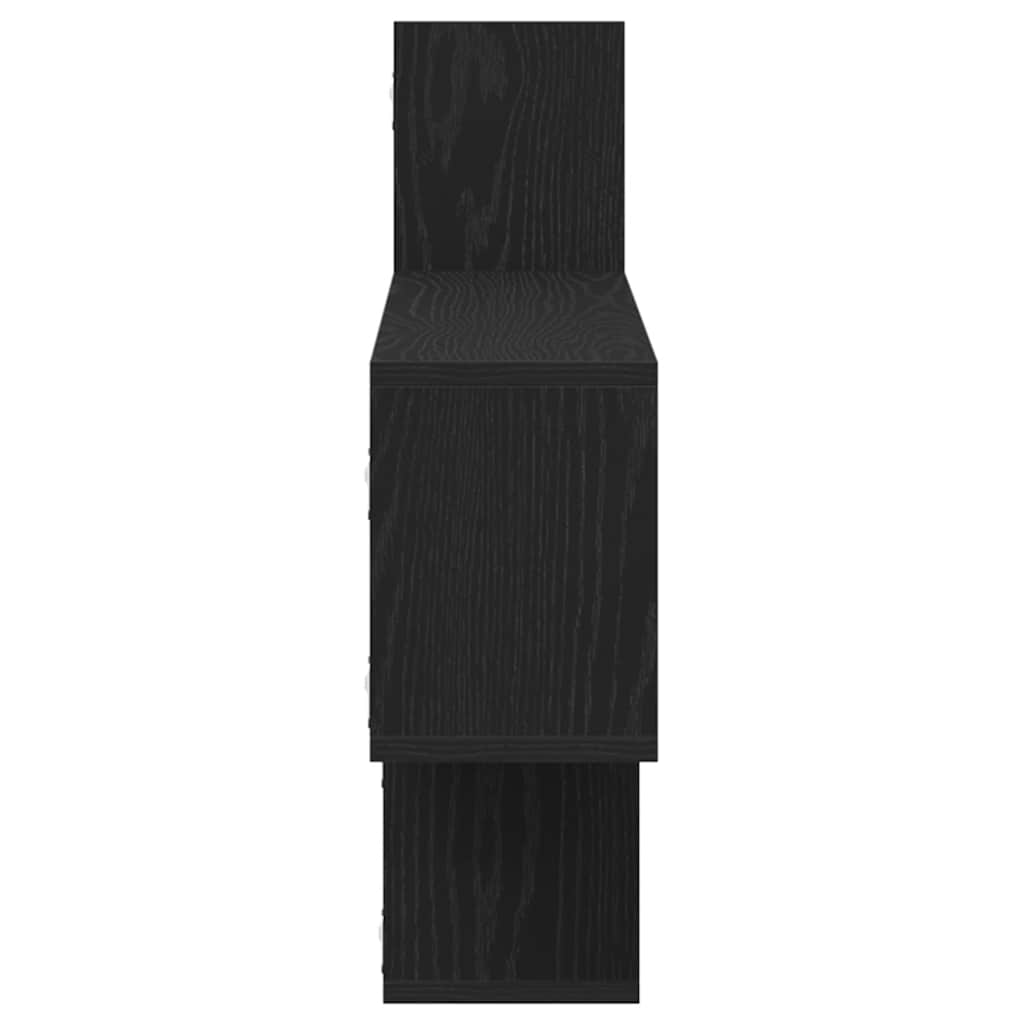 Mensola a Parete Rovere Nero 167,5x18x68 cm in Truciolato