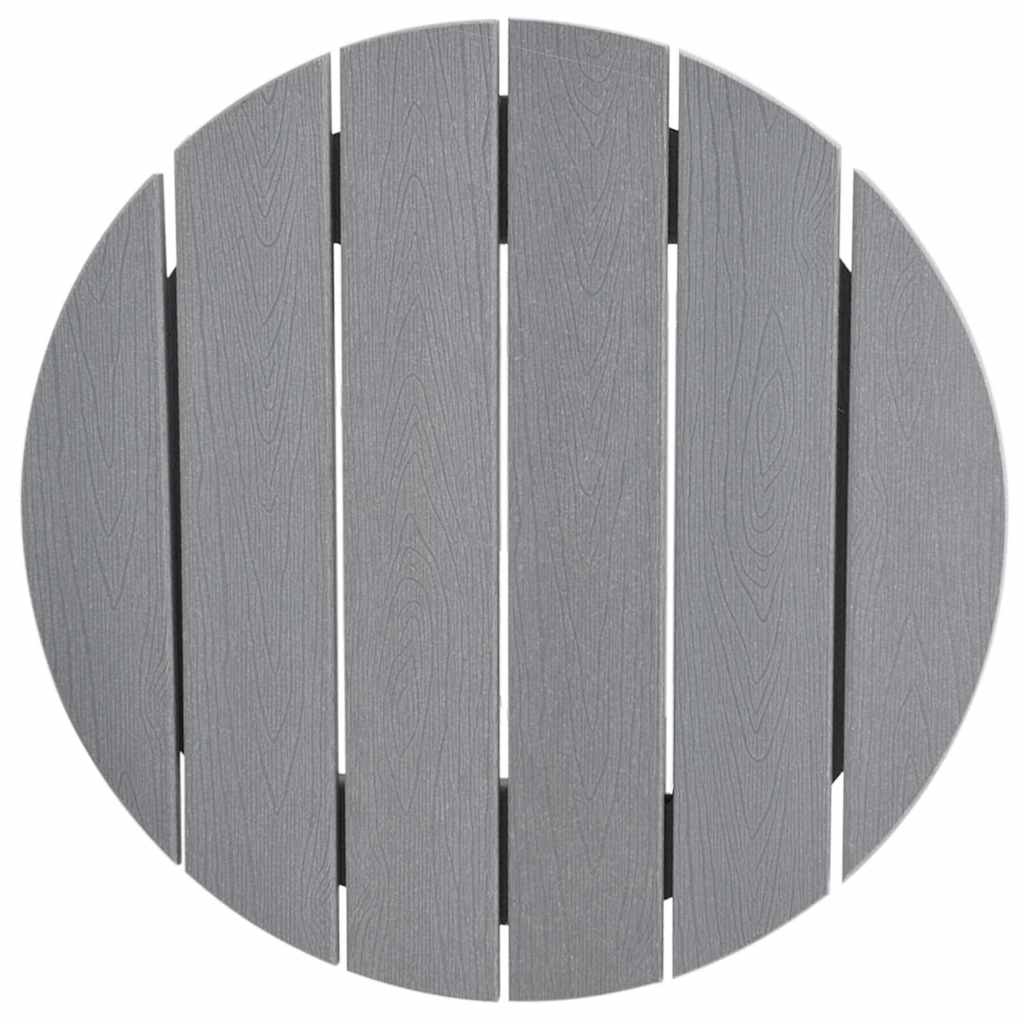 Tavolo da bar Grigio chiaro 55 x 55 x 107 cm HDPE