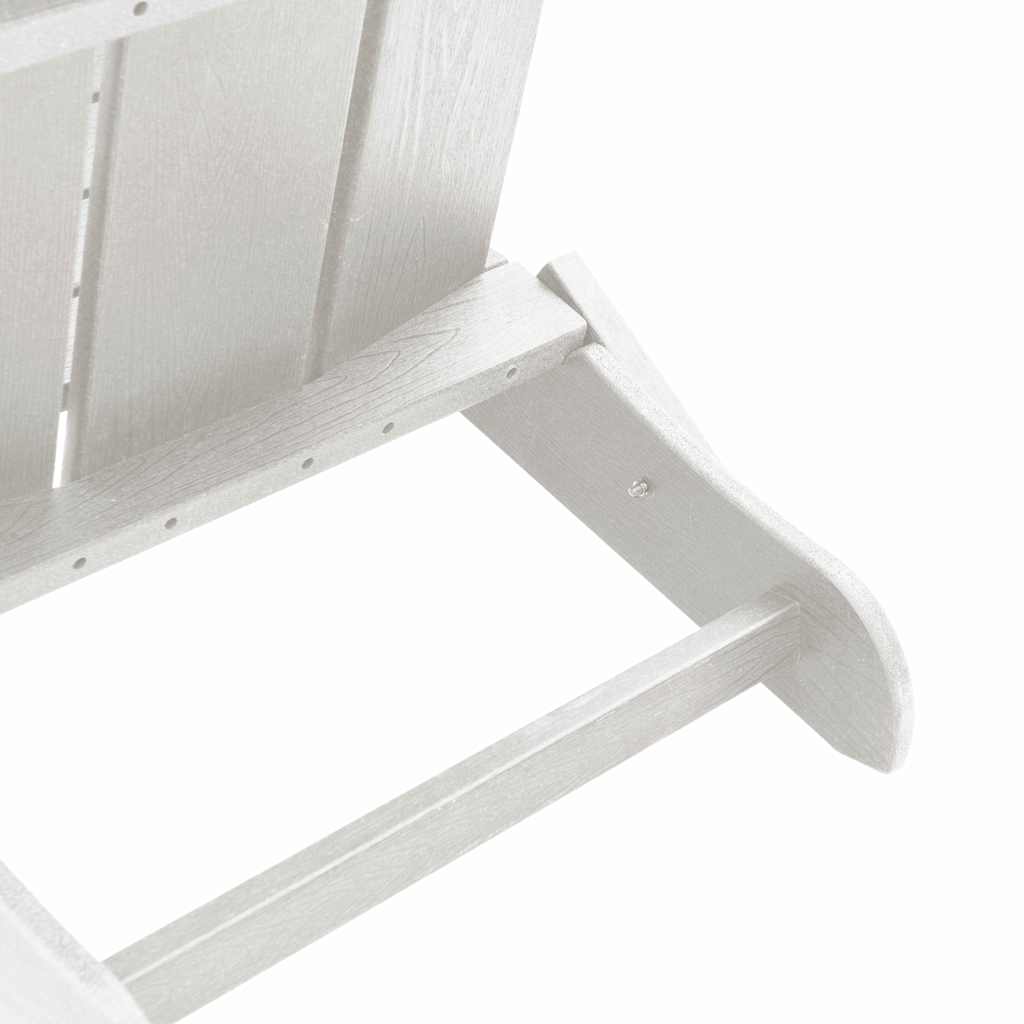 Sedia Adirondack Pieghevole Bianco 74.5 x 80.5 x 90cm HDPE