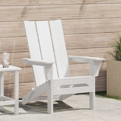 Sedia Adirondack Pieghevole Bianco 74.5 x 80.5 x 90cm HDPE