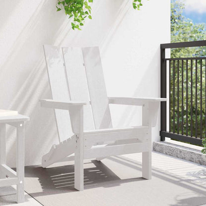 Sedia Adirondack Pieghevole Bianco 74.5 x 80.5 x 90cm HDPE