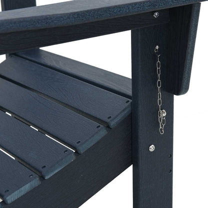 Sedia Adirondack Pieghevole Navy 74.5 x 80.5 x 90cm HDPE