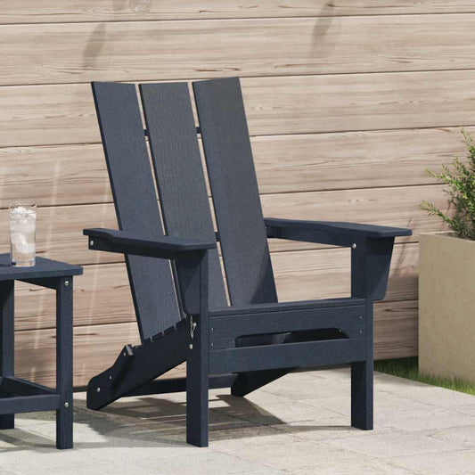 Sedia Adirondack Pieghevole Navy 74.5 x 80.5 x 90cm HDPE