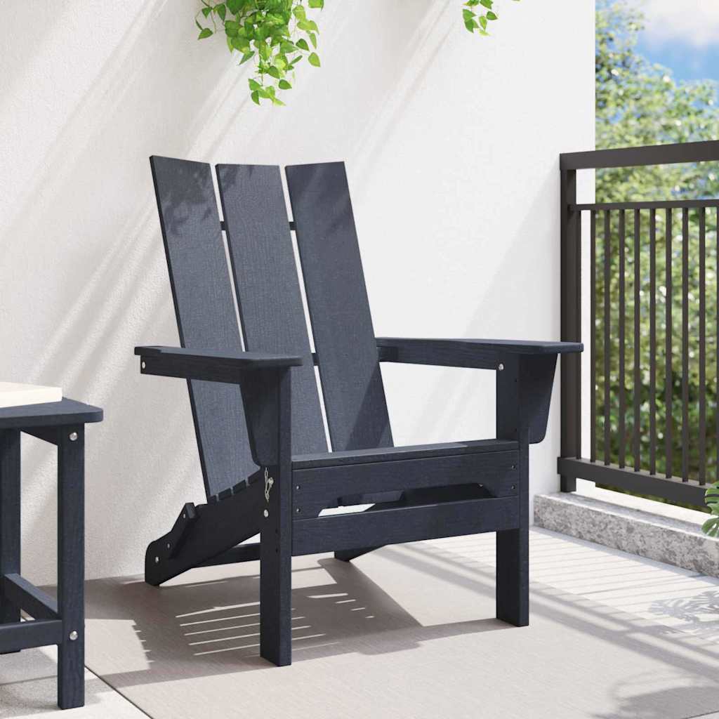 Sedia Adirondack Pieghevole Navy 74.5 x 80.5 x 90cm HDPE