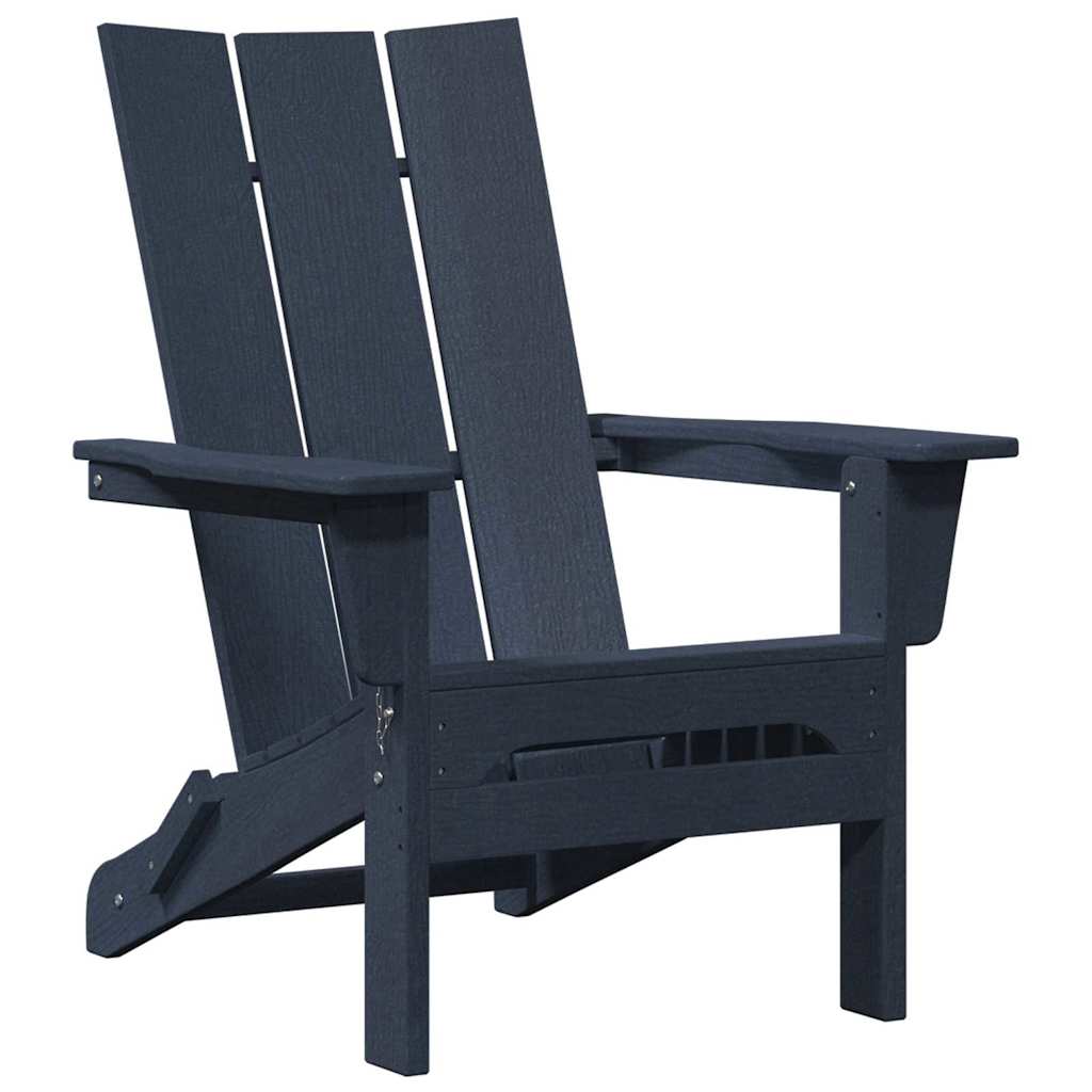 Sedia Adirondack Pieghevole Navy 74.5 x 80.5 x 90cm HDPE
