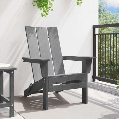 Sedia Adirondack Pieghevole Grigio chiaro 74.5 x 80.5 x 90cm