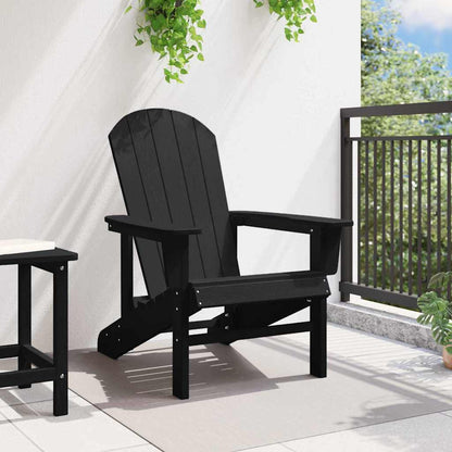Sedia Adirondack Nero 74 x 82 x 92cm HDPE