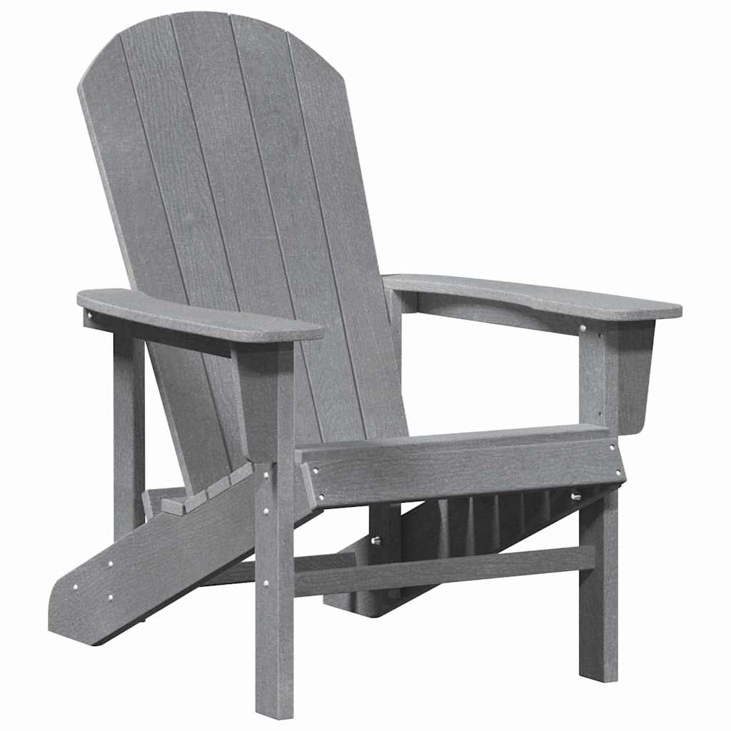 Sedia Adirondack Grigio chiaro 74 x 82 x 92cm HDPE