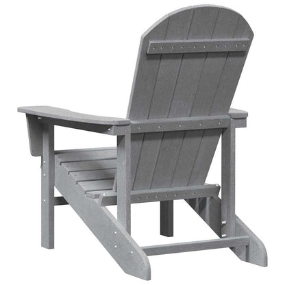 Sedia Adirondack Grigio chiaro 74 x 82 x 92cm HDPE