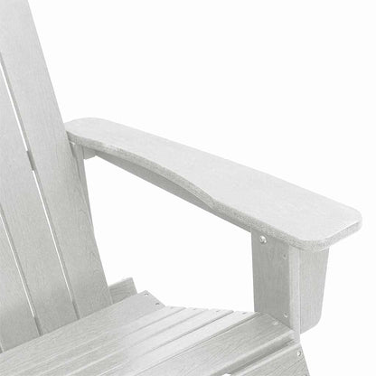 Poltrona a dondolo Adirondack Bianco 73.5 x 92 x 90cm HDPE