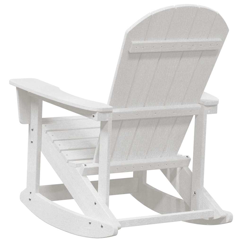 Poltrona a dondolo Adirondack Bianco 73.5 x 92 x 90cm HDPE