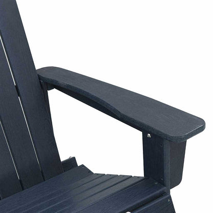 Poltrona a dondolo Adirondack Navy 73.5 x 92 x 90cm HDPE