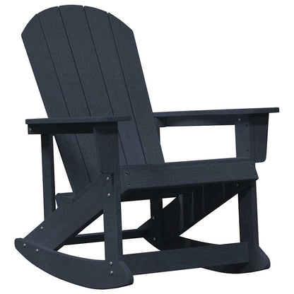 Poltrona a dondolo Adirondack Navy 73.5 x 92 x 90cm HDPE