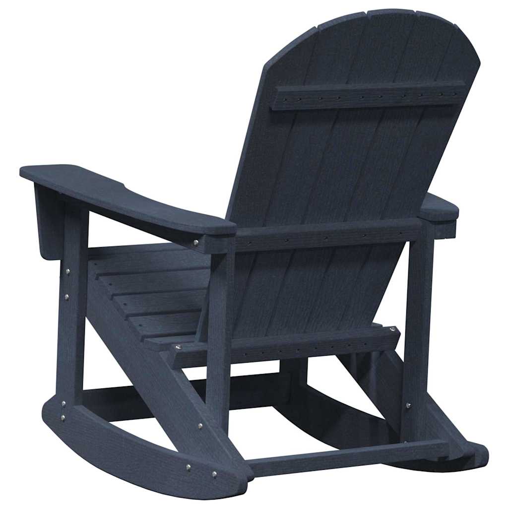 Poltrona a dondolo Adirondack Navy 73.5 x 92 x 90cm HDPE
