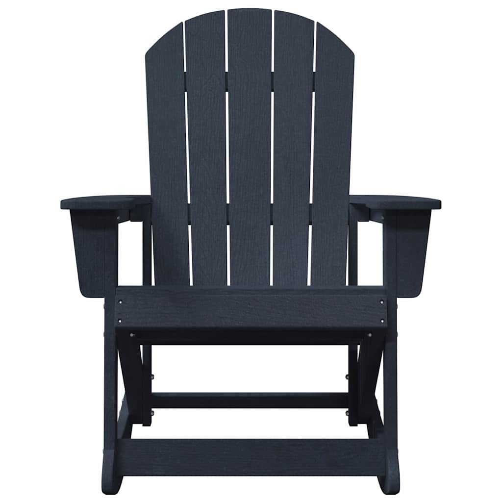 Poltrona a dondolo Adirondack Navy 73.5 x 92 x 90cm HDPE