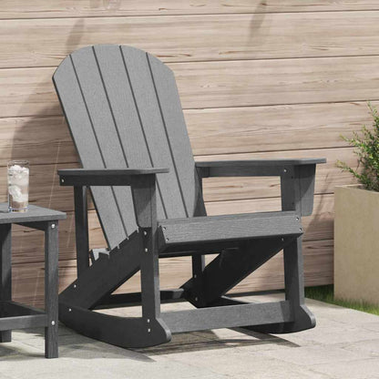 Poltrona a dondolo Adirondack Grigio chiaro 73.5 x 92 x 90cm