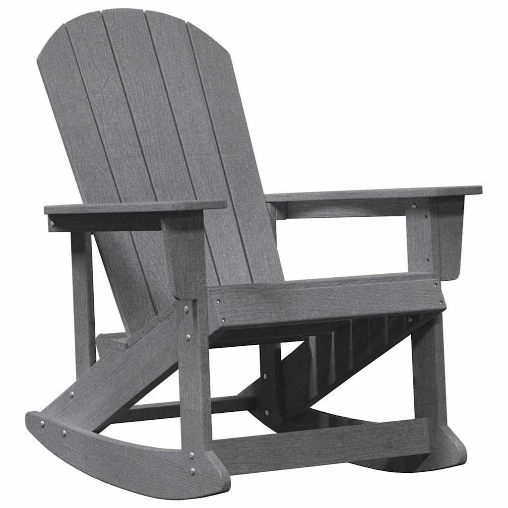 Poltrona a dondolo Adirondack Grigio chiaro 73.5 x 92 x 90cm