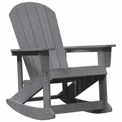Poltrona a dondolo Adirondack Grigio chiaro 73.5 x 92 x 90cm