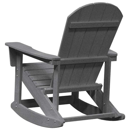 Poltrona a dondolo Adirondack Grigio chiaro 73.5 x 92 x 90cm