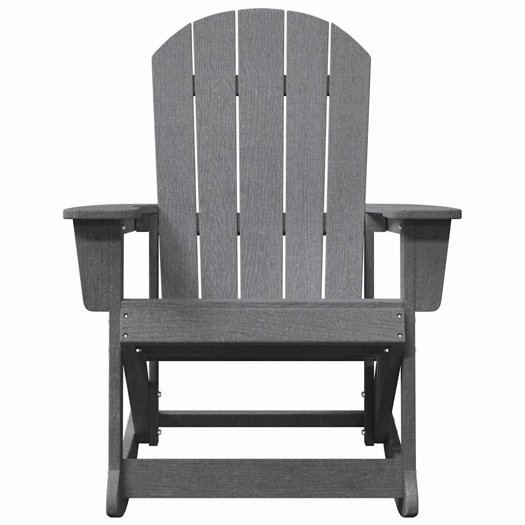 Poltrona a dondolo Adirondack Grigio chiaro 73.5 x 92 x 90cm