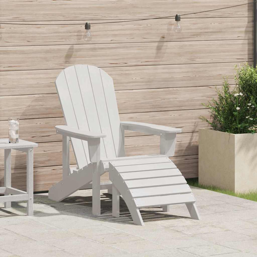 Sedia Adirondack Bianco 74 x 82 x 92cm HDPE