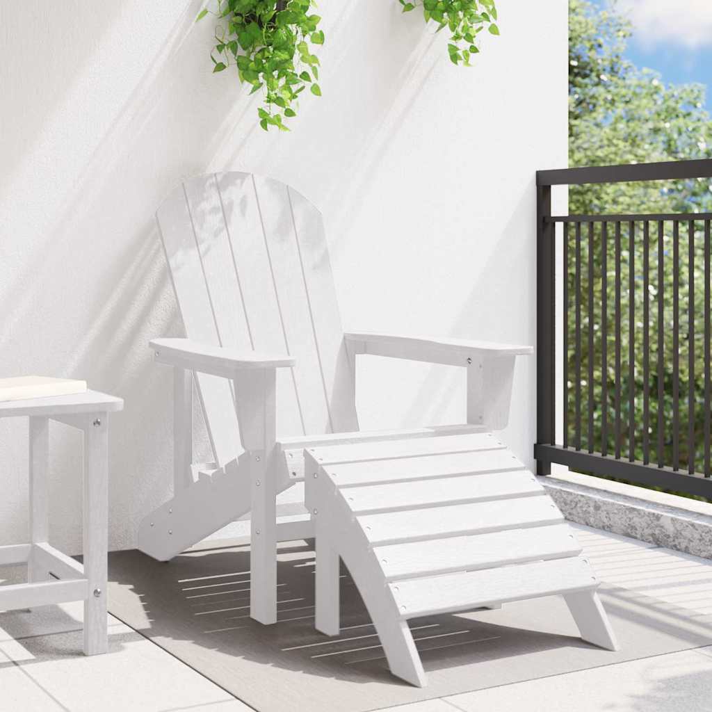Sedia Adirondack Bianco 74 x 82 x 92cm HDPE