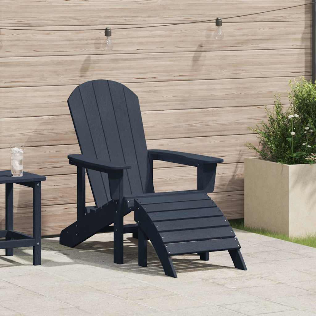 Sedia Adirondack Navy 74 x 82 x 92cm HDPE