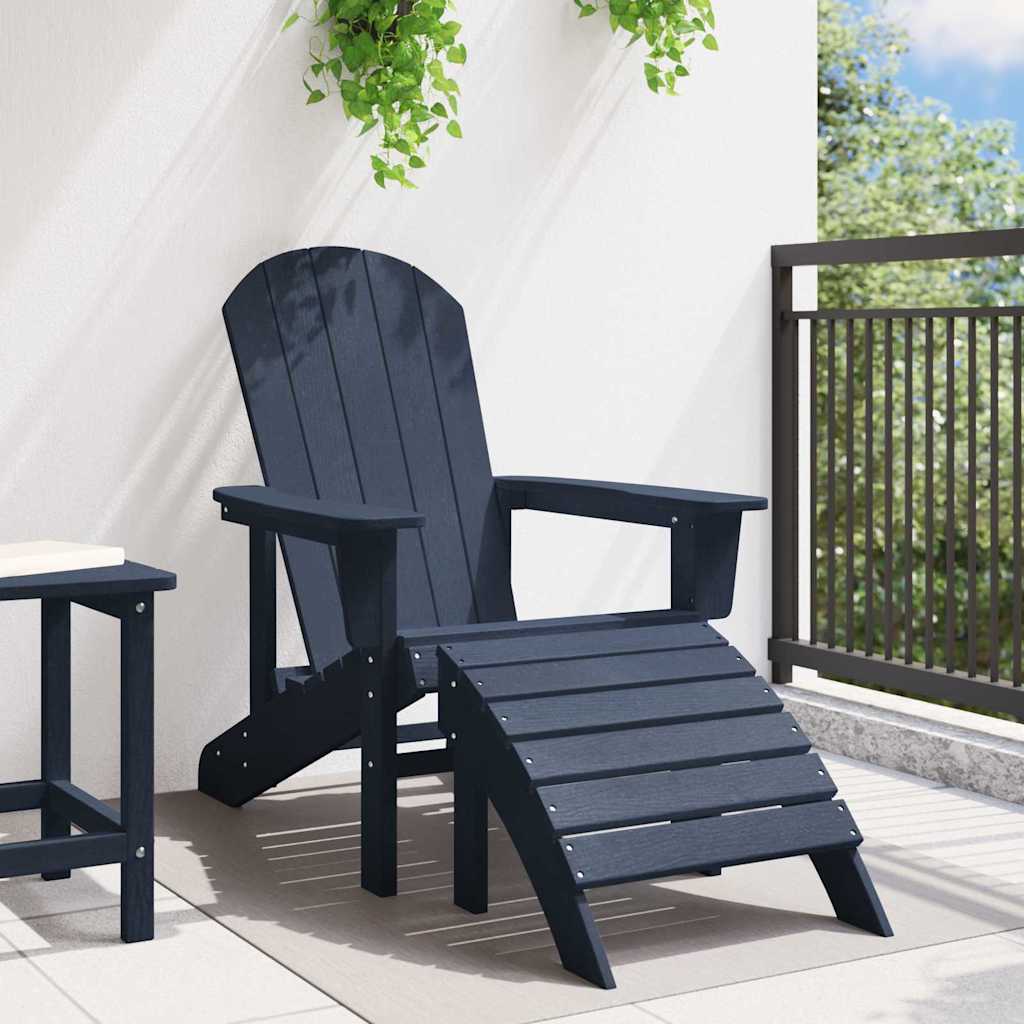 Sedia Adirondack Navy 74 x 82 x 92cm HDPE